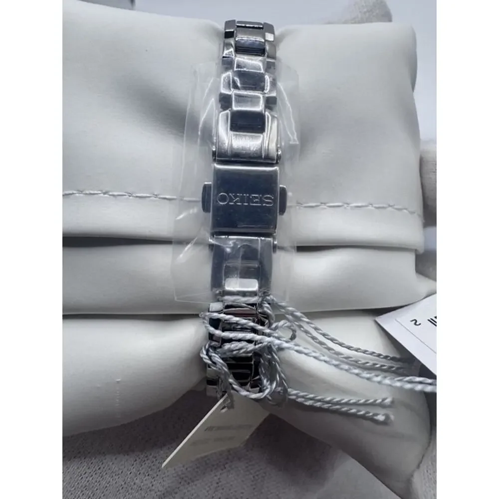 RARE SEIKO WOMEN’S SOLAR SWAROVSKI CRYSTALS BLACK DIAL WATCH SUP171